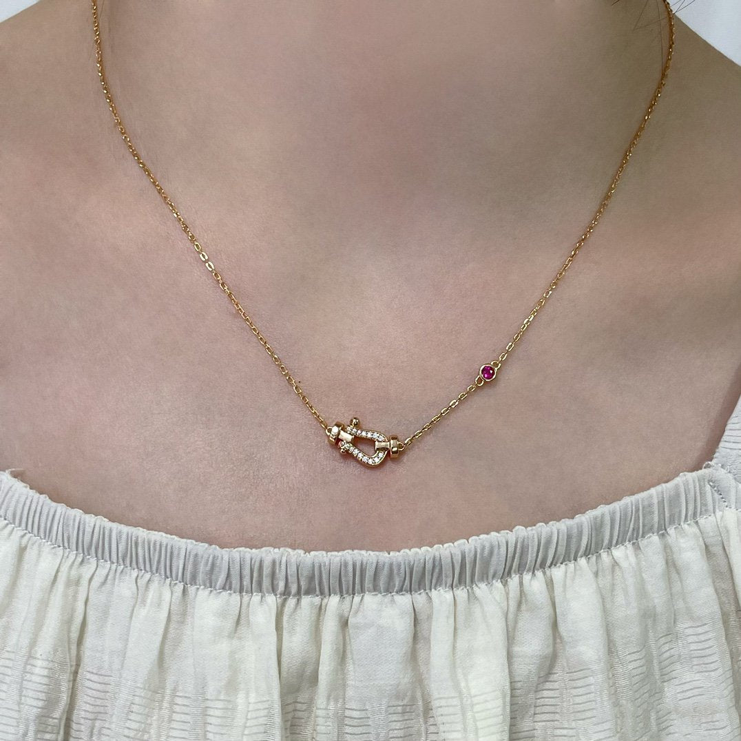 [Eternal Jewelry]FORCE 10 DIAMOND PINK GOLD NECKLACE