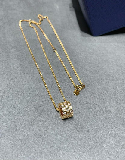 [Eternal Jewelry]BEE LOVE DIAMOND PAVED 3 ROW NECKLACE