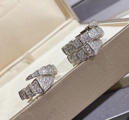 [Eternal Jewelry]SERPENTI LARGE RING SILVER DIAMOND PAVED