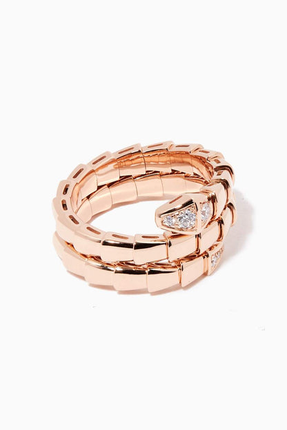 [Eternal Jewelry]SERPENTS DOUBLE ROW DIAMOND RING