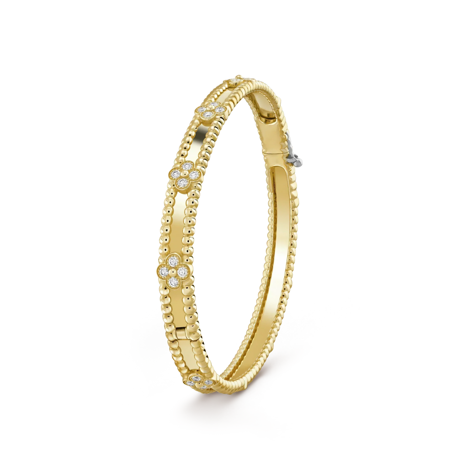 [Eternal Jewelry]CLOVER BRACELET 4MM DIAMONDS