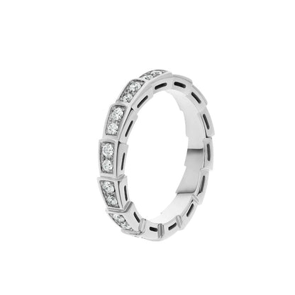 [Eternal Jewelry]SERPENTI RING SILVER DIAMOND PAVED 3MM