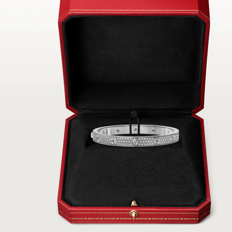 [Eternal Jewelry]LOVE BRACELET 6.1MM DIAMOND-PAVED 10 BIG DIAMONDS