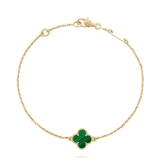 [Eternal Jewelry]CLOVER BRACELET MALACHITE 1 MOTIF