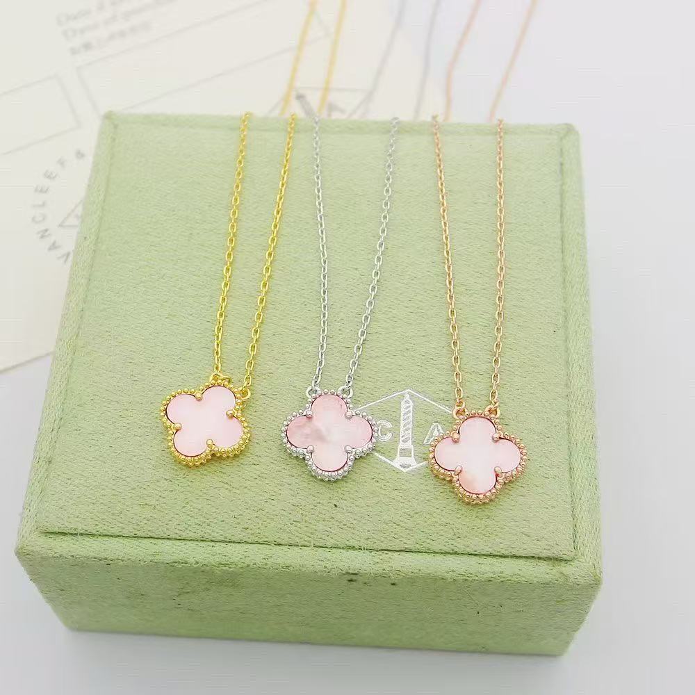 [Eternal Jewelry]CLOVER MINI 9.5mm Pink Necklace