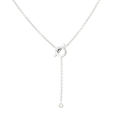 [Eternal Jewelry]FINESSE SILVER DIAMOND NECKLACE