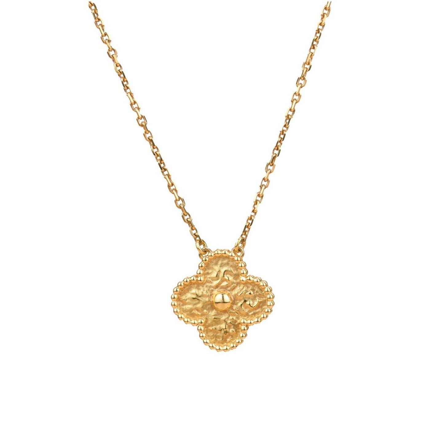 [Eternal Jewelry]CLOVER 15MM  BRONZING NECKLACE