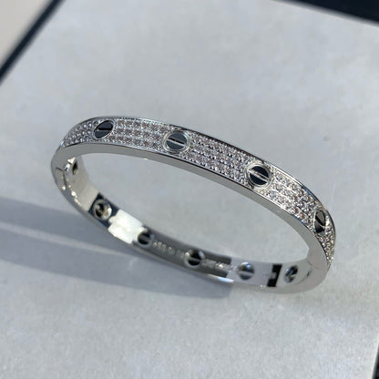 [Eternal Jewelry]LOVE BRACELET 6.1MM DIAMOND-PAVED CERAMIC