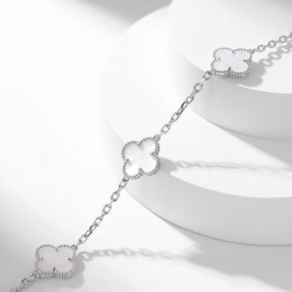 [Eternal Jewelry]CLOVER 10 MOTIFS WHITE MOTHER OF PEARL NECKLACE