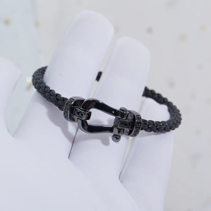 [Eternal Jewelry]FORCE LARGE SERIES HORSESHOE BLACK SAMURAI BRACELET