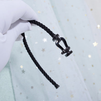 [Eternal Jewelry]FORCE LARGE SERIES HORSESHOE BLACK SAMURAI BRACELET