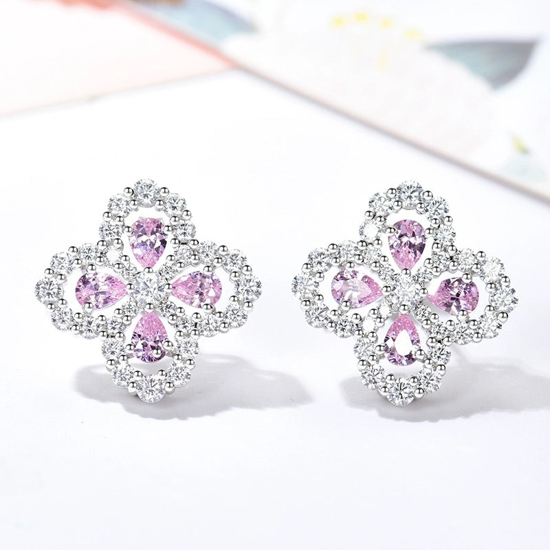 [Eternal Jewelry]LOOP EARRINGS FULL MOTIF DIAMOND 16MM