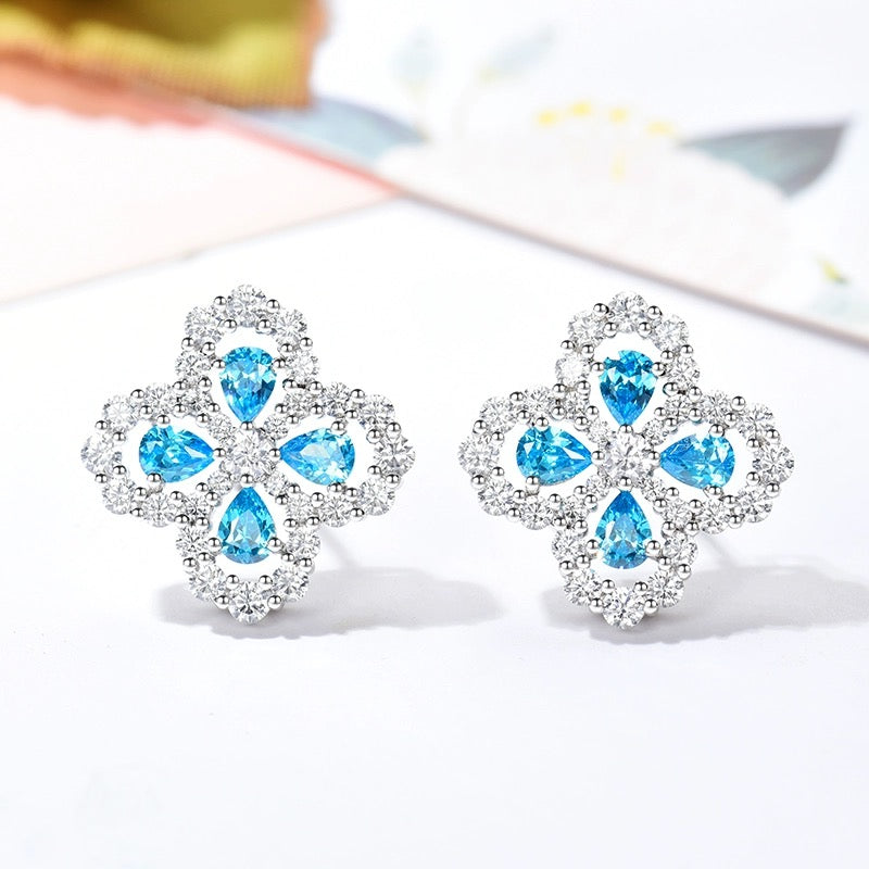 [Eternal Jewelry]LOOP EARRINGS FULL MOTIF DIAMOND 16MM
