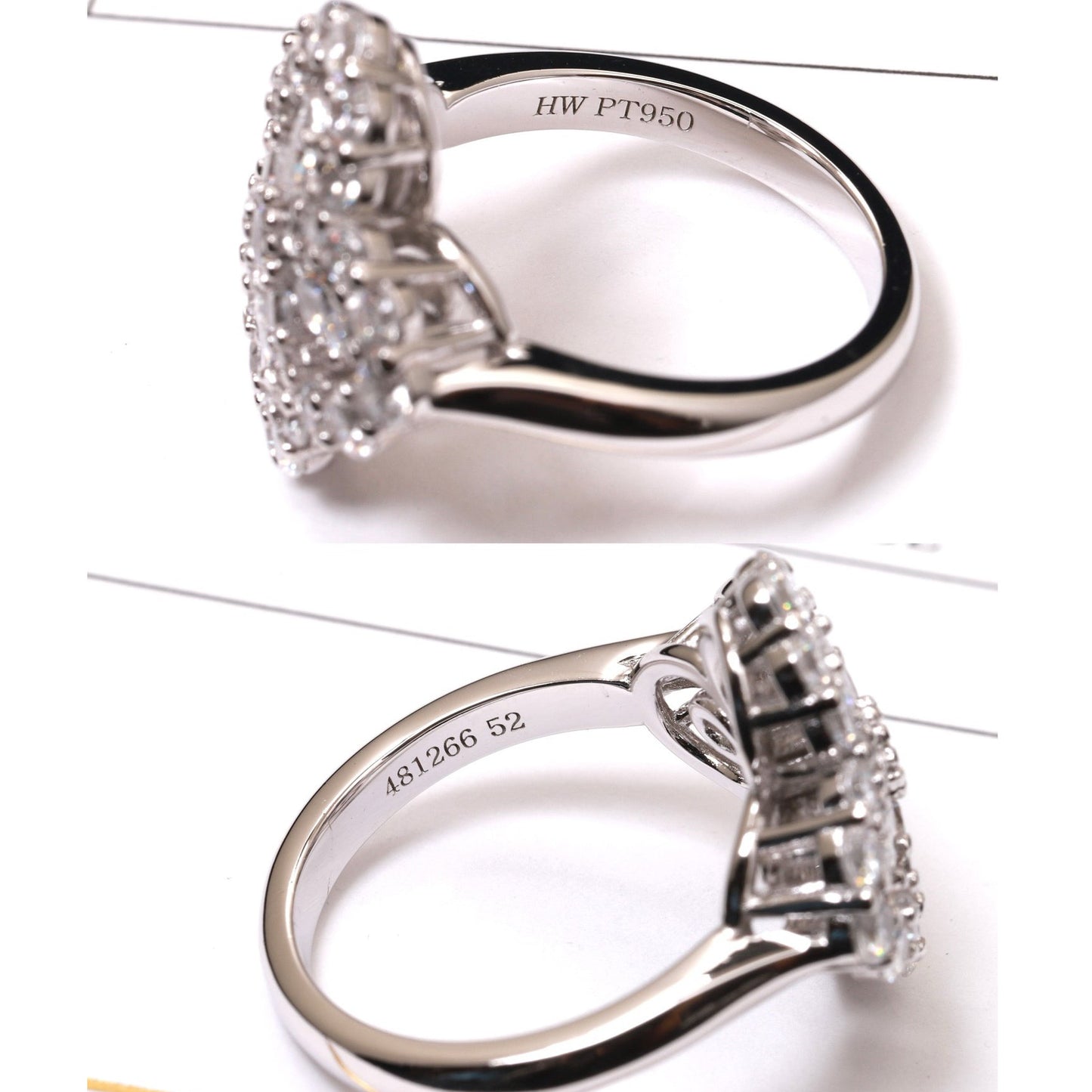 [Eternal Jewelry]LOOP RING FULL MOTIF DIAMOND 16MM SILVE