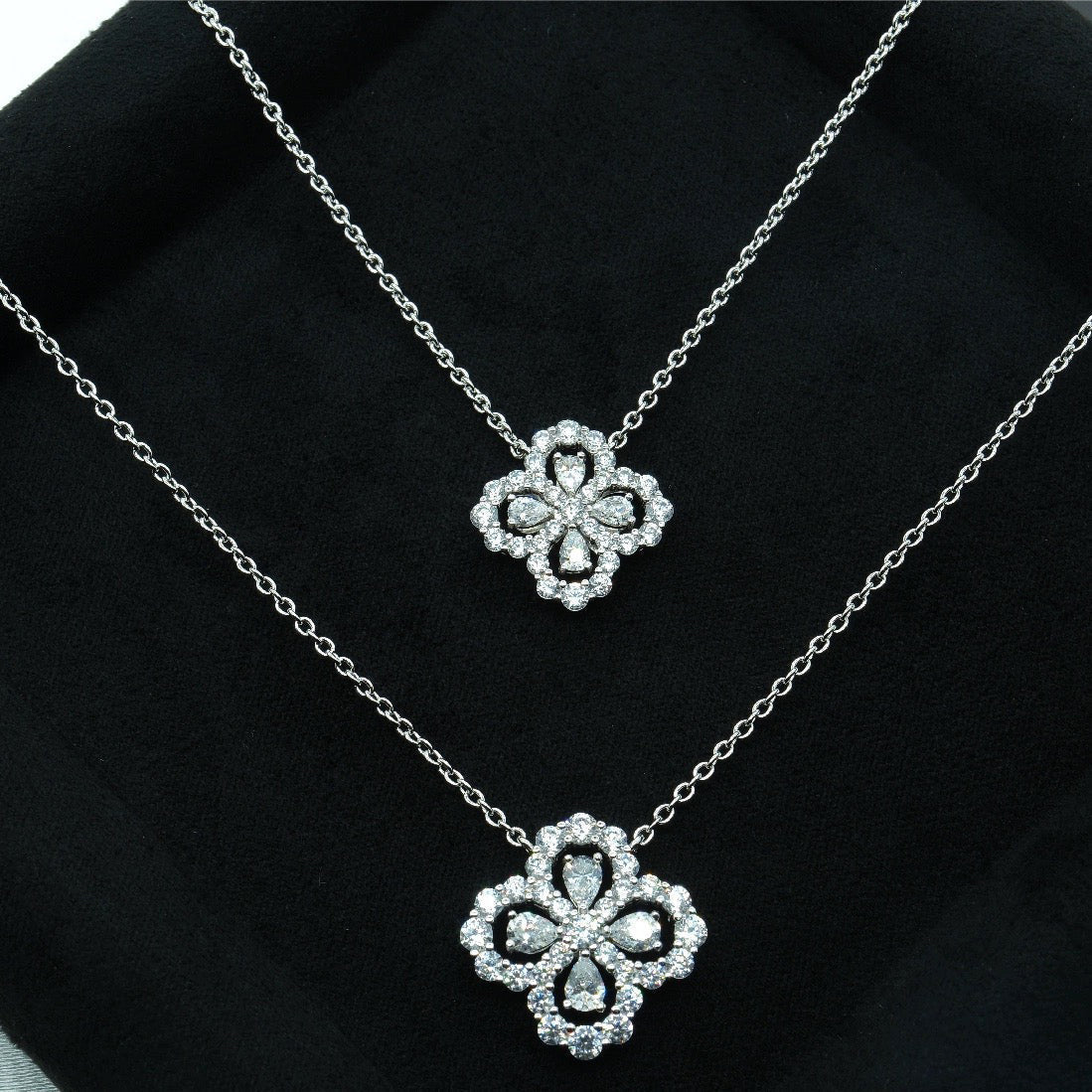 [Eternal Jewelry]LOOP NECKLACE FULL MOTIF DIAMOND COMBINATION