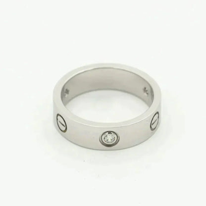 [Eternal Jewelry]LOVE RING 5.5MM 3 DIAMONDS SILVER