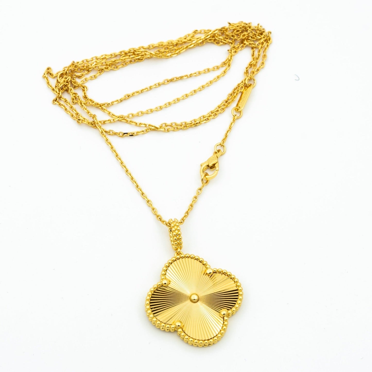 [Eternal Jewelry]CLOVER 25MM PEDANT NECKLACE GOLD