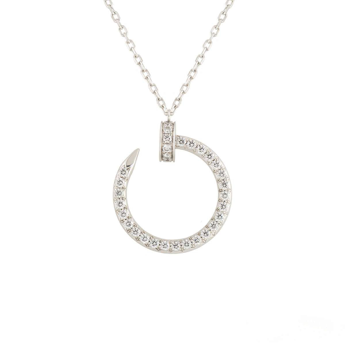 [Eternal Jewelry]JUSTE NECKLACE SILVER DIAMONDS