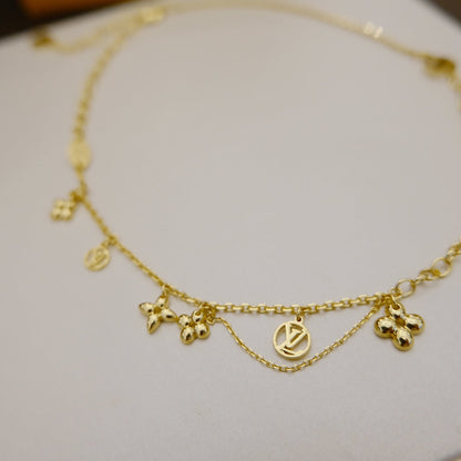 [Eternal Jewelry]BLOOMING SUPPLE NECKLACE BRASS