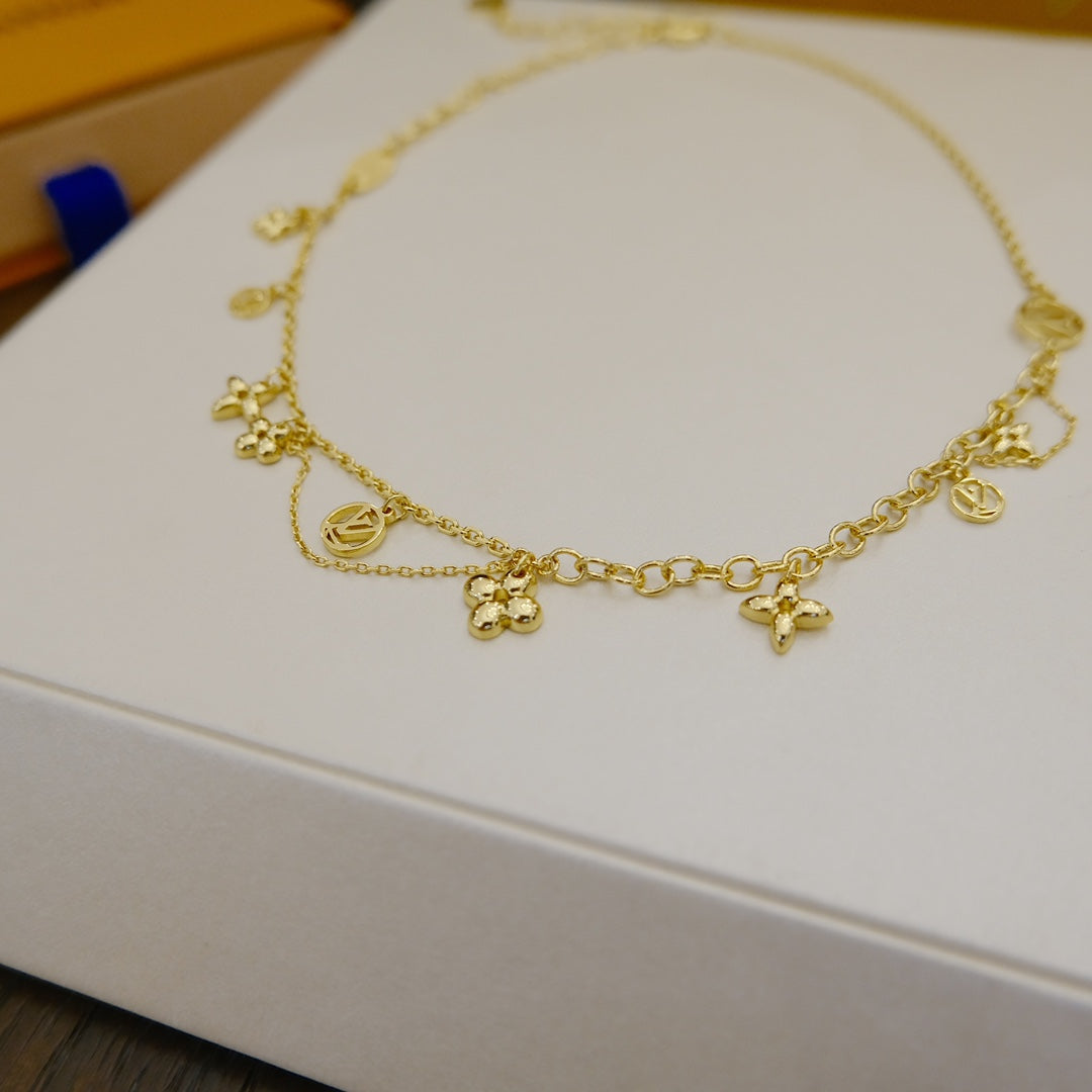 [Eternal Jewelry]BLOOMING SUPPLE NECKLACE BRASS