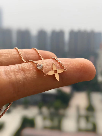 [Eternal Jewelry]BLOSSOM PENDANT PINK GOLD AND DIAMOND