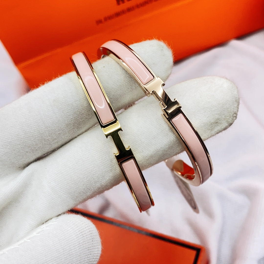 [Eternal Jewelry]CLASSIC HM CLIC  PINK 8MM ENAMEL BRACELET