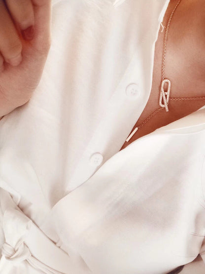 [Eternal Jewelry]HM FIRE PIG NOSE NECKLACE TRENDY STREET