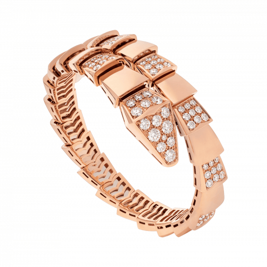 [Eternal Jewelry]SERPENTI WIDE BRACELET PINK GOLD DIAMOND