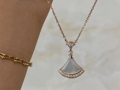[Eternal Jewelry]DREAM NECKLACE MOP PINK GOLD DIAMOND