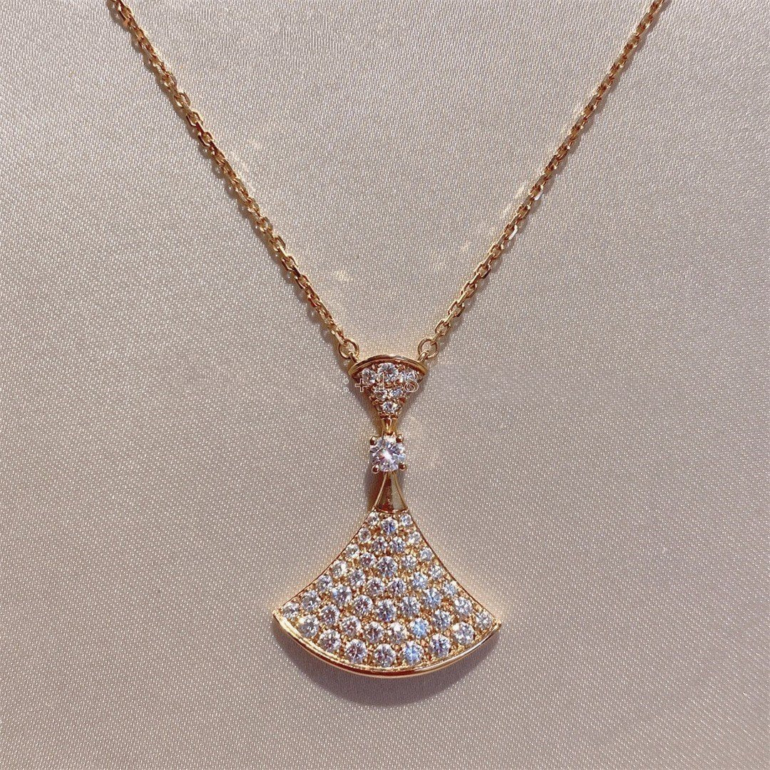 [Eternal Jewelry]DREAM NECKLACE PINK GOLD FULL DIAMOND