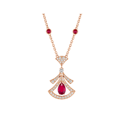 [Eternal Jewelry]DREAM NECKLACE CARNELIAN DIAMOND PINK GOLD