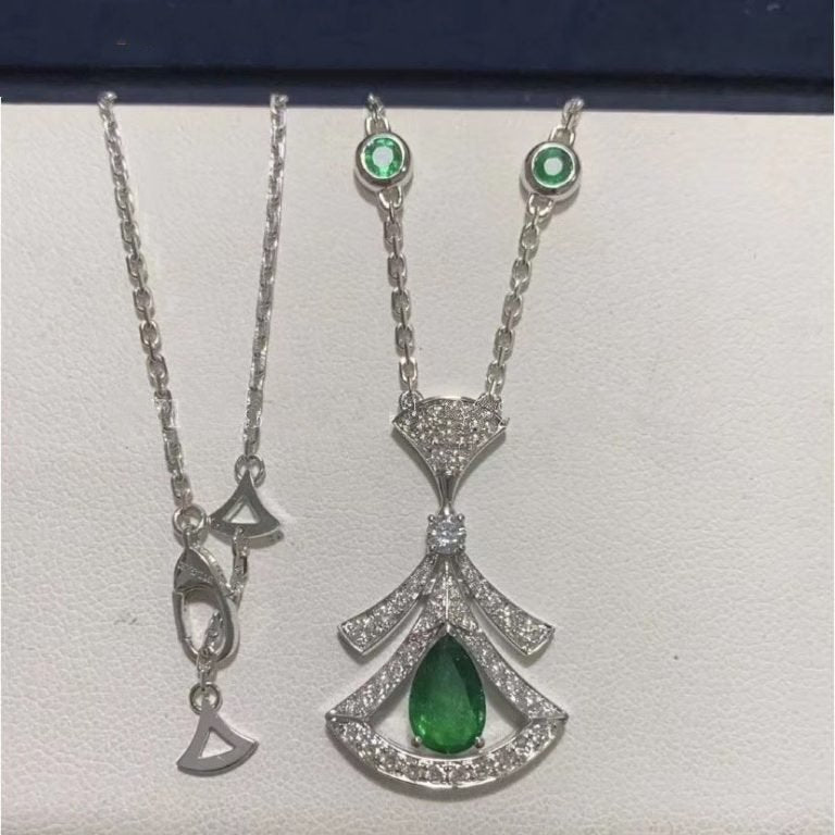 [Eternal Jewelry]DREAM NECKLACE MALACHITE DIAMOND SILVER