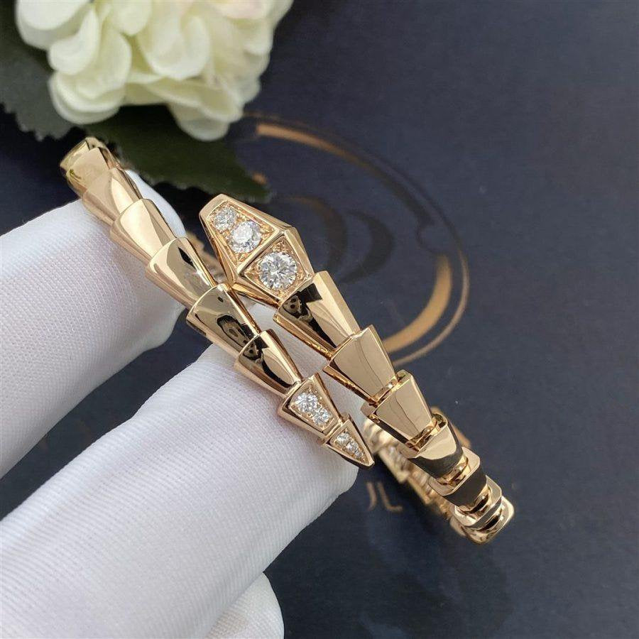 [Eternal Jewelry]SERPENTI BRACELET DIAMONDS PINK GOLD