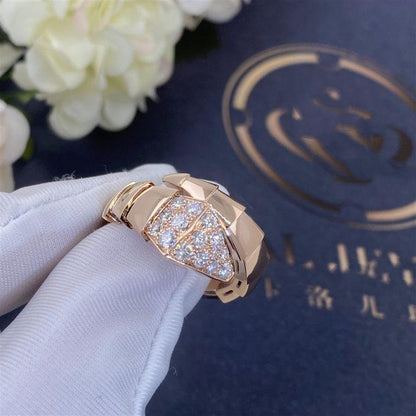 [Eternal Jewelry]SERPENTI RING PINK GOLD DIAMOND