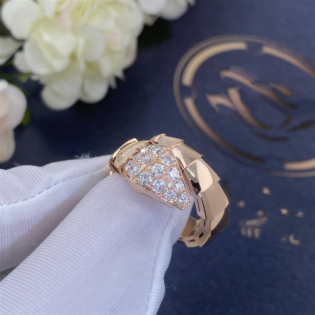 [Eternal Jewelry]SERPENTI RING PINK GOLD DIAMOND