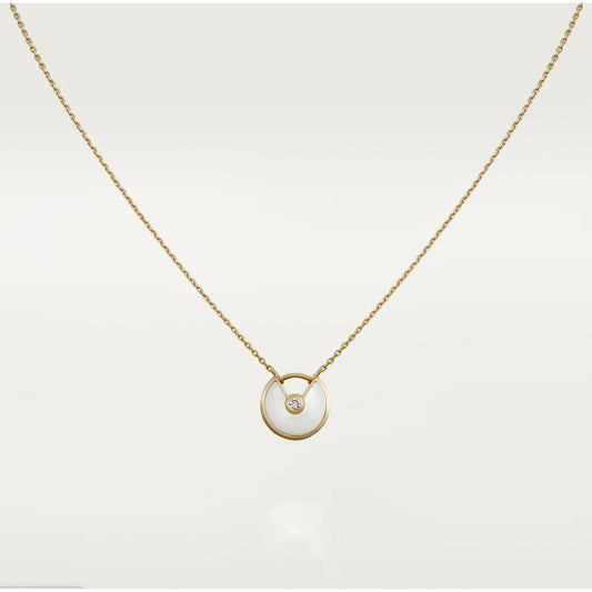 [Eternal Jewelry]AMULETTE ROSE GOLD MOP NECKLACE