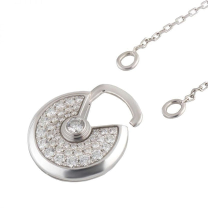 [Eternal Jewelry]AMULETTE SILVER FULL DIAMOND NECKLACE