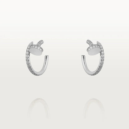 [Eternal Jewelry]JUSTE EARRINGS 12.75MM SILVER DIAMOND