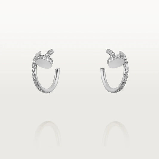 [Eternal Jewelry]JUSTE EARRINGS 12.75MM SILVER DIAMOND