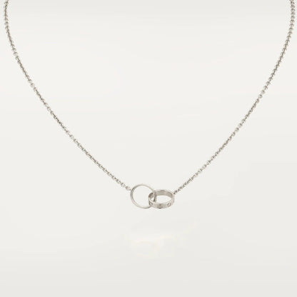 [Eternal Jewelry]LOVE NECKLACE PINK GOLD AND SILVER