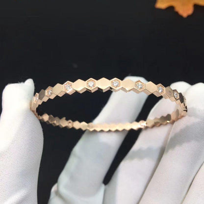 [Eternal Jewelry]BEE LOVE PINK GOLD DIAMOND BRACELET