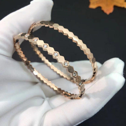 [Eternal Jewelry]BEE LOVE PINK GOLD DIAMOND BRACELET