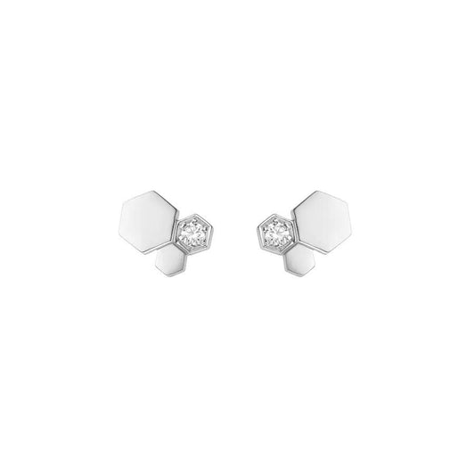[Eternal Jewelry]BEE LOVE SILVER DIAMOND EARRINGS