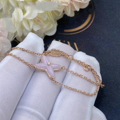 [Eternal Jewelry]JEUX BRACELET PINK MOP PINK GOLD 1 DIAMOND