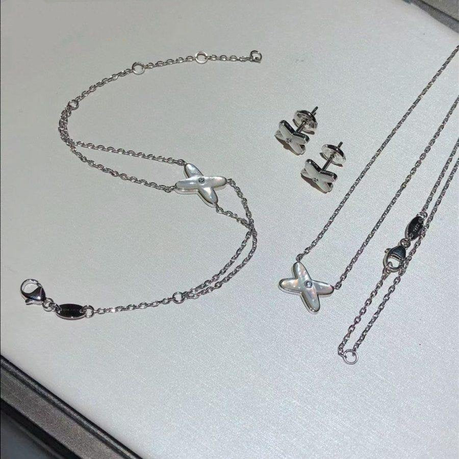 [Eternal Jewelry]JEUX BRACELET WHITE MOP SILVER 1 DIAMOND