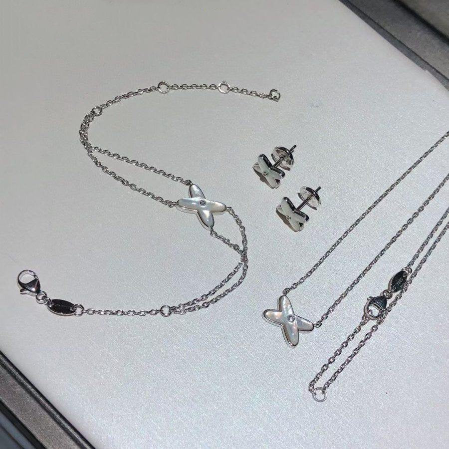 [Eternal Jewelry]JEUX BRACELET WHITE MOP SILVER 1 DIAMOND