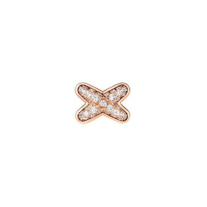 [Eternal Jewelry]JEUX DE PINK GOLD DIAMOND EARRINGS