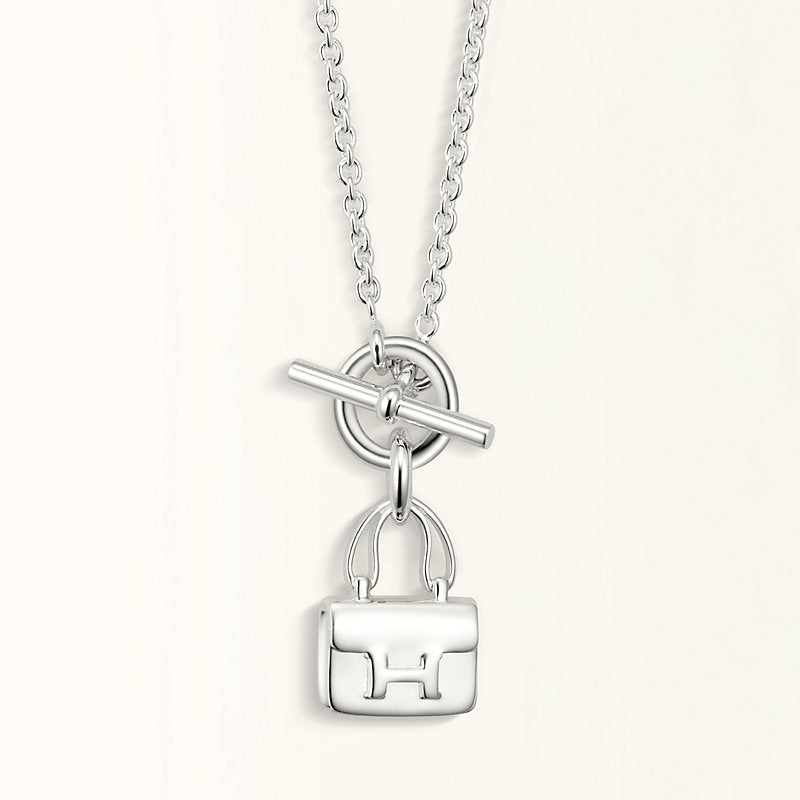 [Eternal Jewelry]POP H PEDANT SILVER NECKLACE