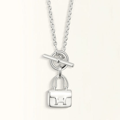 [Eternal Jewelry]POP H PEDANT SILVER NECKLACE