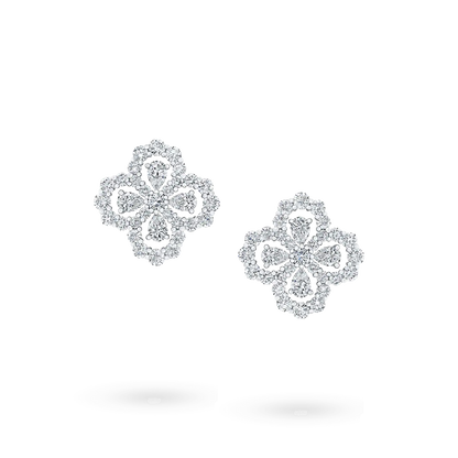 [Eternal Jewelry]LOOP EARRINGS FULL MOTIF DIAMOND 16MM